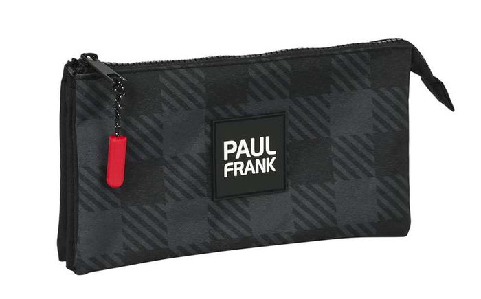 Paul Frank Portatodo triple 'Campers' - Trousse multi-compartiments 22x12x3 cm en polyester, pour enfant, modèle aléatoire