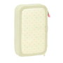 Trousse Scolaire avec Accessoires Glow Lab Magic flow Beige 12.5 x 19.5 x 4 cm (28 Pièces)