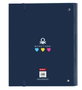Benetton Love - Carpeta 4 anillos 35mm con recambio - 27x32x3.5 cm - Polyester 600D avec fermeture - Modèles assortis (Age recommandé 3 ans)