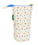 Benetton Portatodo Cubilete "Topitos", Porte-tout jouet pour enfant, Polyester 300D, Blanc cassé, 8 x 19 x 6 cm, A partir de 3 ans
