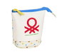 Safta Portatodo Benetton "Topitos" - Cubilete de voyage pour enfants, polyester 300D, couleur blanc cassé, 8x19x6 cm, dès 3 ans