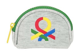 Benetton Portefeuille Pop XS 9,5x7x3 cm pour enfant en tissu tricoté gris