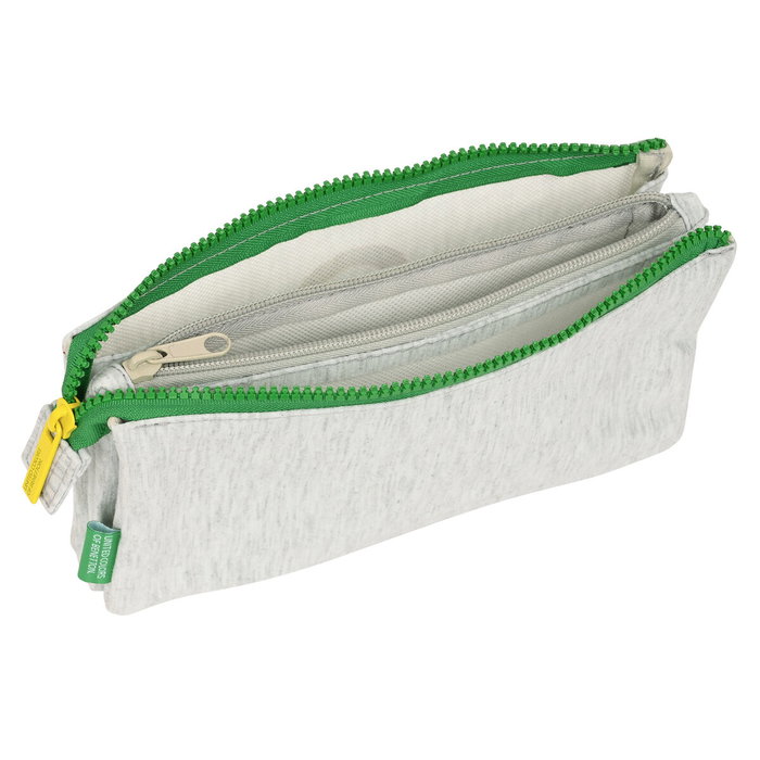 Trousse Fourre-Tout Triple Benetton Pop Gris (22 x 12 x 3 cm) Trousse Fourre-Tout Triple Benetton Pop Gris (22 x 12 x 3 cm)