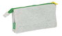 Benetton Portatodo Triple "Pop" 22 x 12 x 3 cm - Modèles assortis - Tissu tricoté - Gris - 3 ans et plus
