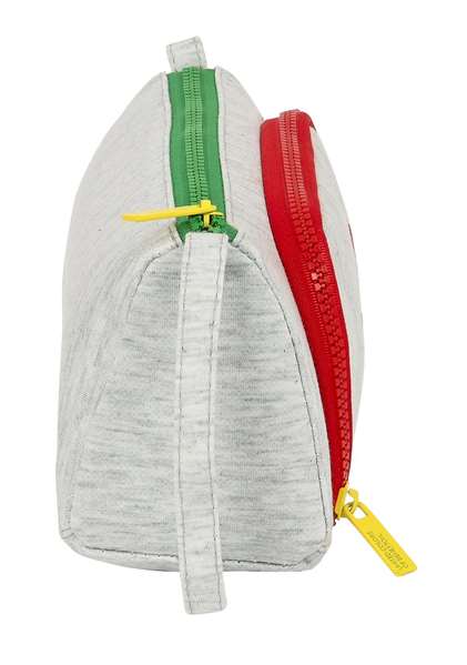 Benetton Pop Sac à dos avec poche extensible rembourré 20 x 11 x 8,5 cm en tissu tricoté Gris