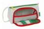 Benetton Portatodo Pop - Sac organisateur avec poche dépliante vide, 20 x 11 x 8.5 cm, tissu tricoté, gris