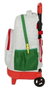 Benetton Sac à dos grande capacité avec roues compact et détachable Pop 33x45x22 cm Gris - Tissu Knit Fabric