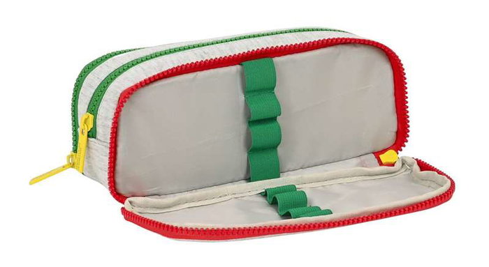 Benetton Porte-tout triple dépliable Pop - 21x8x8 cm - Tissu tricoté - Gris - À partir de 3 ans - Réf. Pop