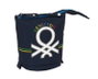 Benetton Portatodo Cubilete Sixties - Porte-tout en polyester 600D, 8 x 19 x 6 cm, couleur bleu marine, pour enfant à partir de 3 ans