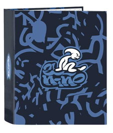 Safta El Niño Bahia - Classeur Format 4 anneaux 35mm, dos large 27x33x6 cm, polyester 300D, modèle assorti