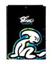 Safta Carpeta folio 3 solapas, Dossier A4 3 rabats enfant "Green Bali" 26x33,5x2,5 cm, Polyester 300D, Noir