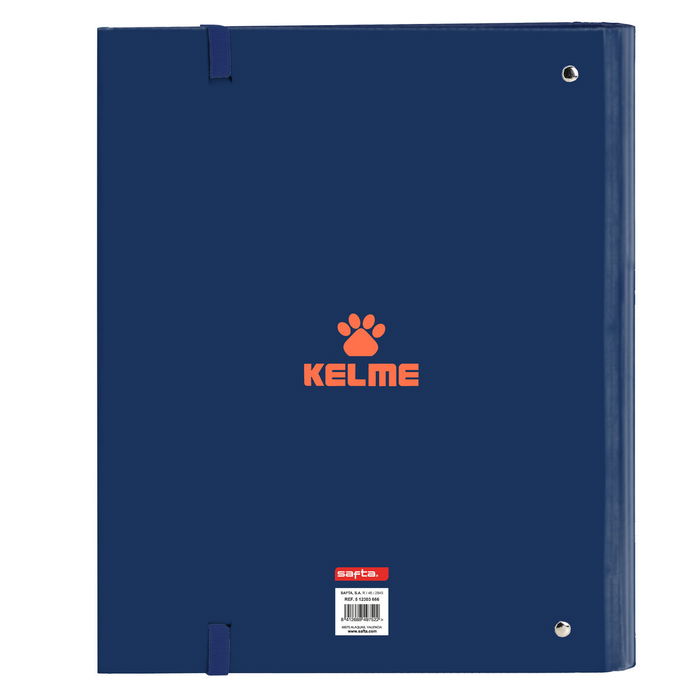Reliure à anneaux Kelme Navy blue Orange Blue marine (27 x 32 x 3.5 cm)