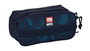 Safta Portatodo Triple Big Ecko Unltd. "Peaks" Sac Bandoulière Triple 21.5x10x8 cm - Modèles Surtis Azul Marina en Polyester 300D