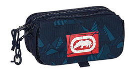 Safta Portatodo Triple Big Ecko Unltd. "Peaks" Sac Bandoulière Triple 21.5x10x8 cm - Modèles Surtis Azul Marina en Polyester 300D