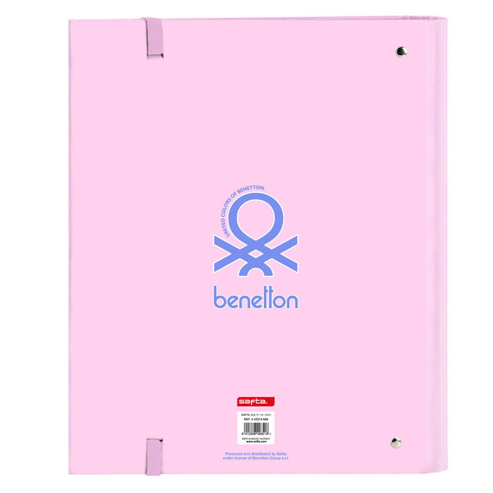 Reliure à anneaux Benetton Pink Rose (27 x 32 x 3.5 cm) Reliure à anneaux Benetton Pink Rose (27 x 32 x 3.5 cm)