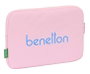 Benetton Housse pour ordinateur portable 11,6 pouces - Couleur rose clair - Dimensions 31x23x2 cm - Polyester 600D