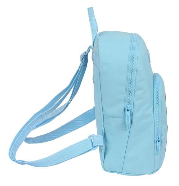 Safta - Mini Sac à Dos Benetton "Sequins" 25x30x13 cm, Polyester 600D, Bleu Clair Safta - Mini Sac à Dos Benetton "Sequins" 25x30x13 cm, Polyester 600D, Bleu Clair