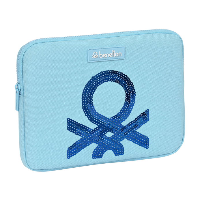 Housse d'ordinateur portable Benetton Sequins Bleu clair (31 x 23 x 2 cm) Housse d'ordinateur portable Benetton Sequins Bleu clair (31 x 23 x 2 cm)