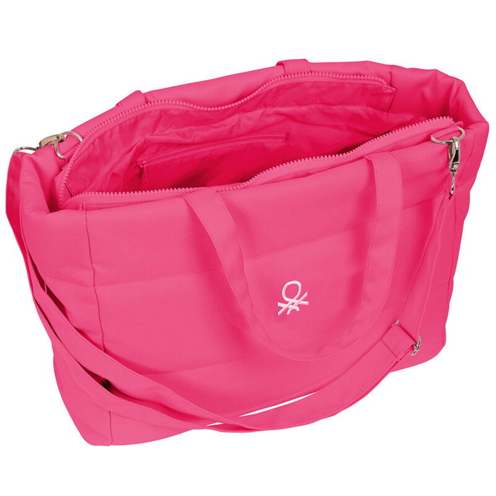 Benetton Sac à dos Raspberry pour ordinateur portable 14,1" - Sac principal zippé avec compartiment rembourré, 2 poches frontales, bretelle ajustable - 54x31x17 cm