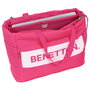 Benetton Sac à dos Raspberry pour ordinateur portable 14,1" - Sac principal zippé avec compartiment rembourré, 2 poches frontales, bretelle ajustable - 54x31x17 cm