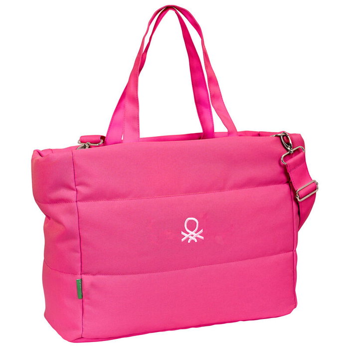 Benetton Sac à dos Raspberry pour ordinateur portable 14,1" - Sac principal zippé avec compartiment rembourré, 2 poches frontales, bretelle ajustable - 54x31x17 cm