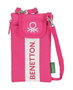 Benetton - Monedero portamovil 'Raspberry' 10x19 cm - Polyester 600D avec REACH - Couleur rose fuchsia