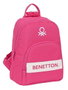 Safta Mini Sac à Dos Benetton Raspberry - Polyester 600D - 25 x 30 x 13 cm - Rose Fushia - Âge minimum recommandé 3 ans