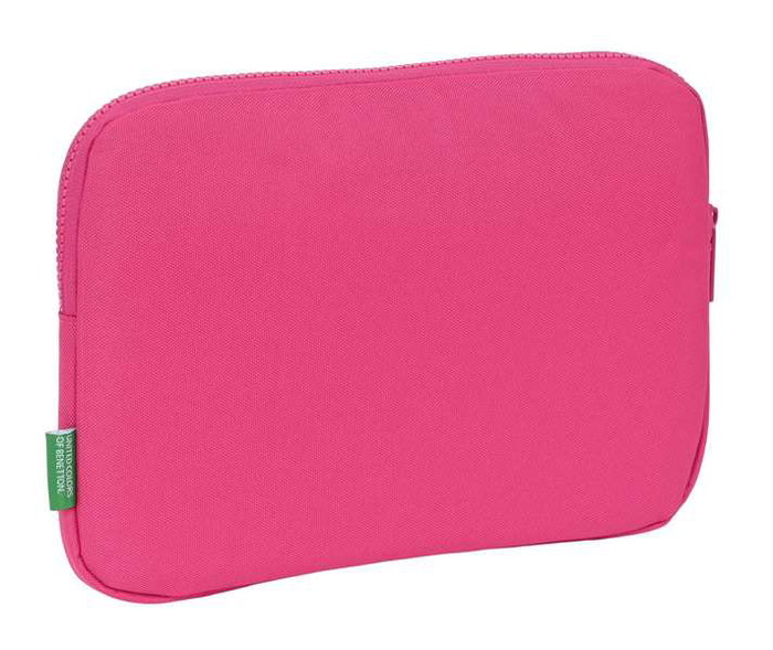 Benetton Housse d'ordinateur portable 11,6" Raspberry 31x23x2 cm en polyester 600D - Pour enfants 3 ans et plus, rose fuchsia