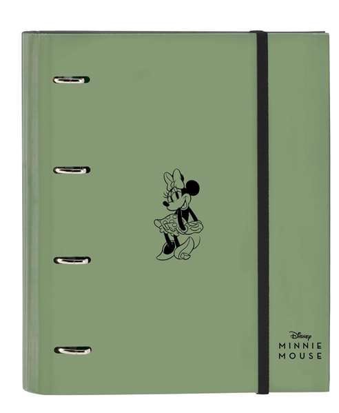 Safta CARP 4 A 35MM - Carpet de 27x32x3,5 cm avec recambio, motif Minnie Mouse Mint Shadow, couleur vert militaire, âge 3 ans
