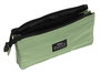 Safta Portatodo Triple Minnie Mouse Mint Shadow - Porte-tout triple 22x12x3 cm en tissu doux pour enfant de 3 ans, couleur vert militaire