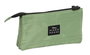 Safta Portatodo Triple Minnie Mouse Mint Shadow - Porte-tout triple 22x12x3 cm en tissu doux pour enfant de 3 ans, couleur vert militaire