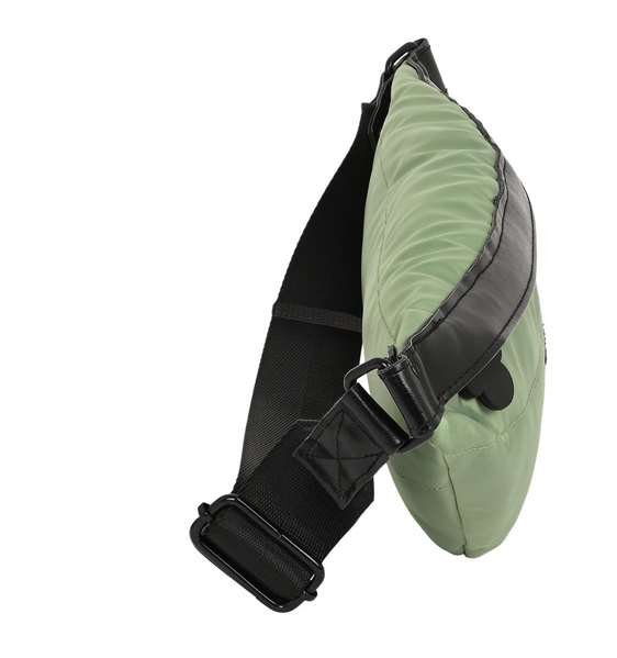 Safta Riñonera Minnie Mouse Mint Shadow - Bandeau lombaire adulte Minnie Mouse vert militaire 41x15.5x7 cm, 3+ ans, en tissu taslon rembourré