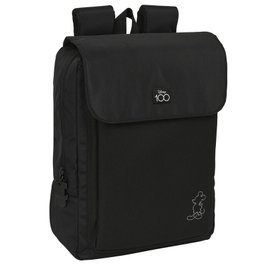 SAFTA Sac à dos Mickey Disney 39 cm avec compartiment pour ordinateur portable 13.3", port USB, dos ergonomique aéré et sangles ajustables