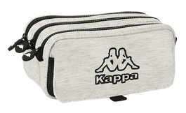 Safta Portatodo Triple Big Kappa "Grey Knit" Valise d'Organisation pour Enfant 3 Ans - 21.5 x 10 x 8 cm - Gris