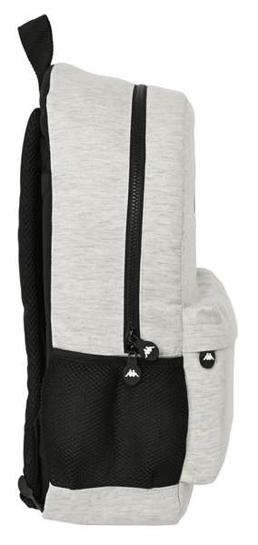 Safta Sac à dos Mochila Adapt.Carro Kappa "Grey Knit" 30x46x14, transformable en chariot, gris, pour âge 3 à 99 ans
