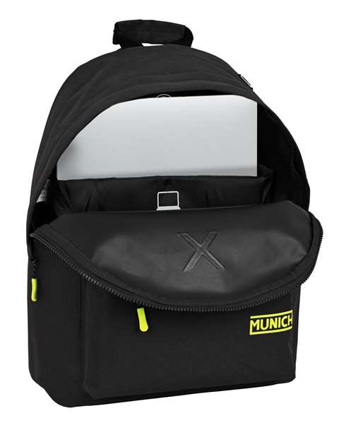 Safta Mochila Munich Sac à dos pour ordinateur portable 14.1 pouces Basique Noir 31x41x16 cm - Modèles assortis