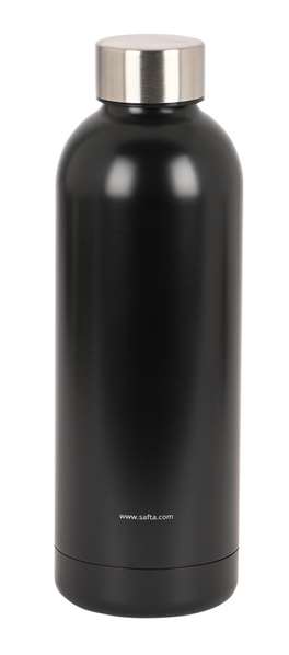 Safta Business Bouteille isotherme acier inoxydable 500 ml noir 7x22,5 cm - Gourde réutilisable Safta Business Bouteille isotherme acier inoxydable 500 ml noir 7x22,5 cm - Gourde réutilisable