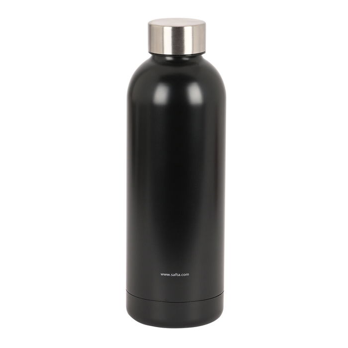 Bouteille Thermique en Acier Inoxydable Safta Black 500 ml Noir Bouteille Thermique en Acier Inoxydable Safta Black 500 ml Noir