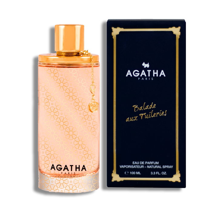 Agatha Balade Aux Tuileries Eau de Parfum 100 ml, parfum ambré floral aux notes de perle, mandarine, jasmin et praliné Agatha Balade Aux Tuileries Eau de Parfum 100 ml, parfum ambré floral aux notes de perle, mandarine, jasmin et praliné