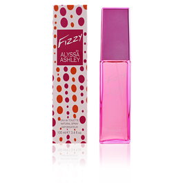 Alyssa Ashley Fizzy Eau de Toilette Vaporisateur 100 ml - Fragancia Femenina Floral Oriental - Notes de Bergamote, Ylang, Fleurs, Vanille et Ambre