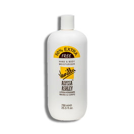 Alyssa Ashley A.Vanilla Hand & Body Lotion, 750 ml + 50% Gratuit