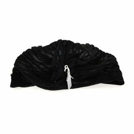 Araban - Bonnet plissé effet lurex doré ou argenté