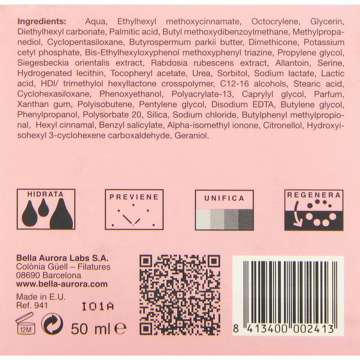 Bella Aurora HYDRA RICH Crème hydratante intensive anti-taches SPF15 50 ml