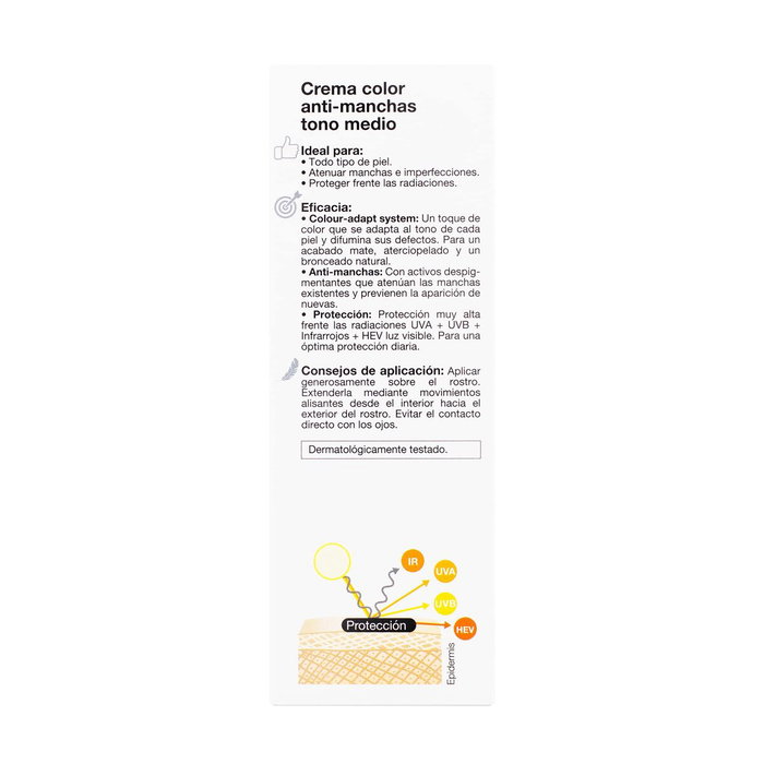 Bella Aurora CC CREAM anti-taches SPF50+ tono medio