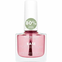 Deborah Vernis à Ongles Formule Pure Base N°0 – Longue Tenue, Haute Couvrance, 80% Ingrédients Naturels, Sans Formaldéhyde ni Toluène