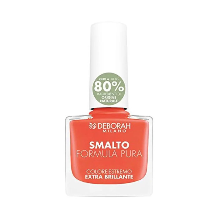 Deborah Laca de Uñas Formula Pura Naranja N°10 - Laque durcisseur vernis à ongles avec extrait d'orange Deborah Laca de Uñas Formula Pura Naranja N°10 - Laque durcisseur vernis à ongles avec extrait d'orange