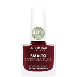 Deborah Vernis à Ongles Formula Pura Bordeaux N°14 - Vernis Cruelty-Free Longue Tenue Brillant - Sans Formaldéhyde, Toluène, DBP, Camphre