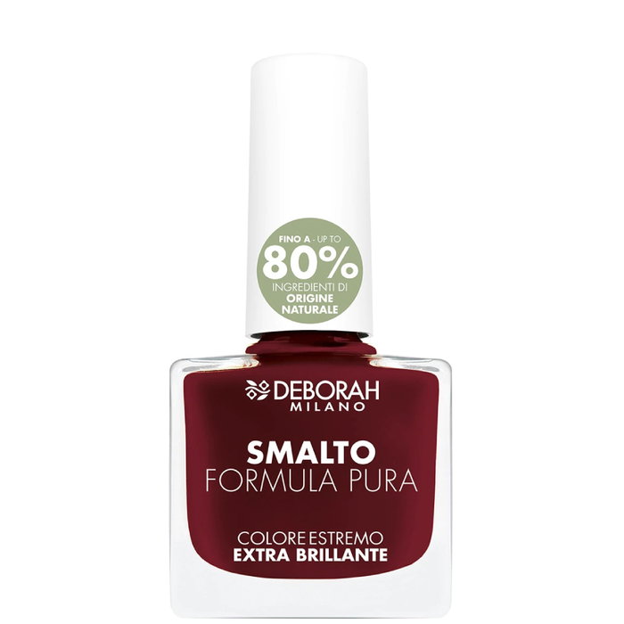 Deborah Vernis à Ongles Formula Pura Bordeaux N°14 - Vernis Cruelty-Free Longue Tenue Brillant - Sans Formaldéhyde, Toluène, DBP, Camphre Deborah Vernis à Ongles Formula Pura Bordeaux N°14 - Vernis Cruelty-Free Longue Tenue Brillant - Sans Formaldéhyde, Toluène, DBP, Camphre