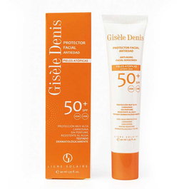Gisele Denis Protector Facial, Crème pour Peaux Atopiques avec Filtre SPF 50, Taille 40 ml