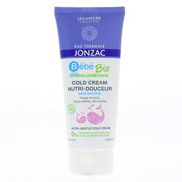 Jonzac Cold Cream Nutri-Douceur, crème hydratante et nourrissante pour le visage et le corps, tube 100 ml